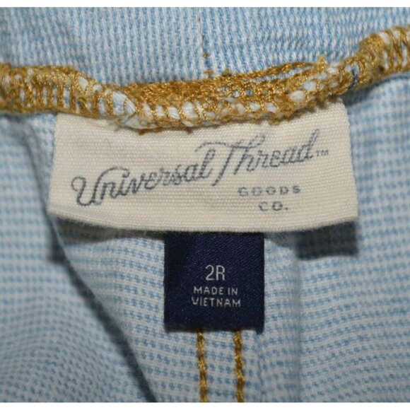 Cute Universal Thread Paper Bag Waist Light Wash Jeans Wide Leg Ladies 18 36x26 - Picture 9 of 11